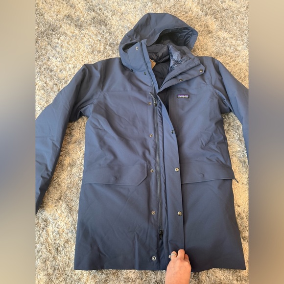 NWT Patagonia Tres 3-in-1 Parka. Navy Blue. Men’s Size Medium - Picture 9 of 13